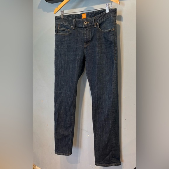 BOSS ORANGE Men's Dark Blue BUTTON FLY Jeans Size 32/30 - Picture 1 of 12